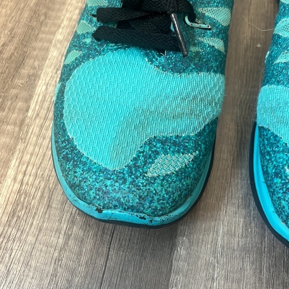 Nike Free 5.0 Running Sneaker Shoe Deep Royal Hyper Pink Size 6 - Picture 5 of 13